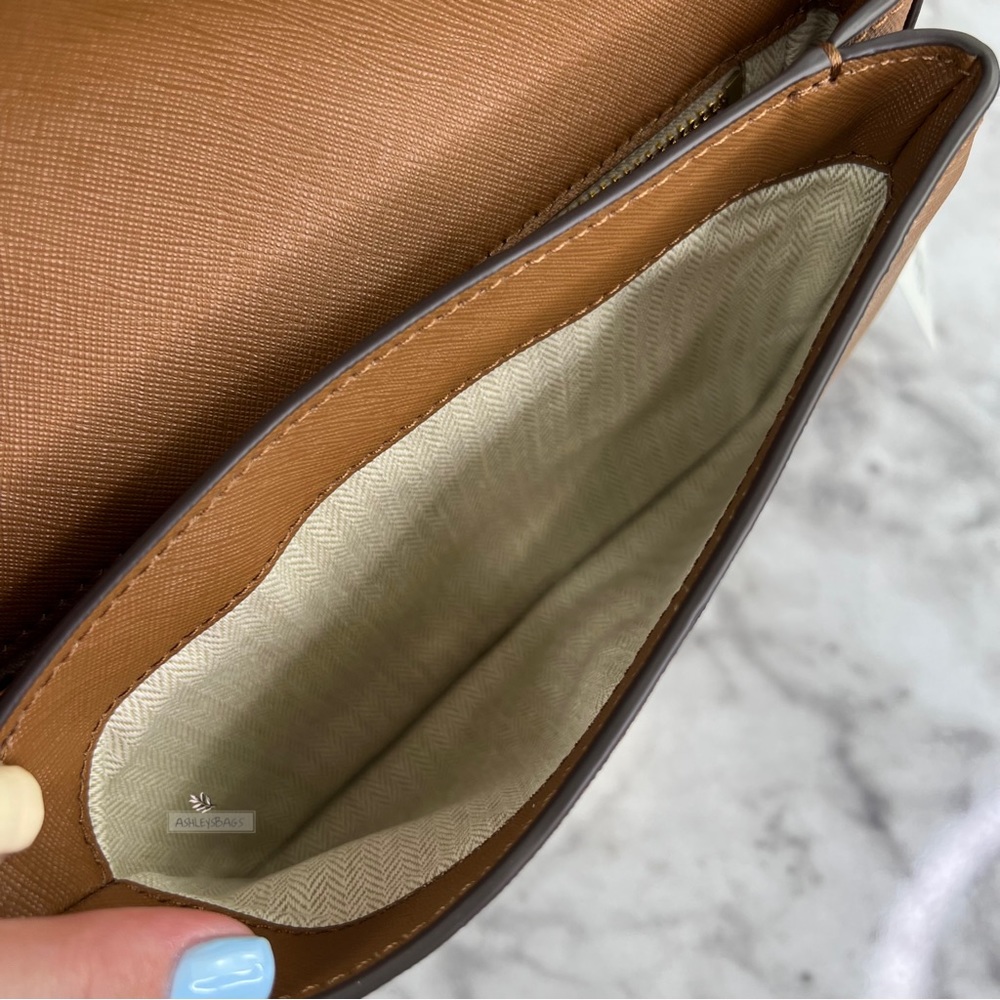 Tory Burch Emerson Crossbody & Shoulder Bag In Moose Brown - Picture 9 of 13